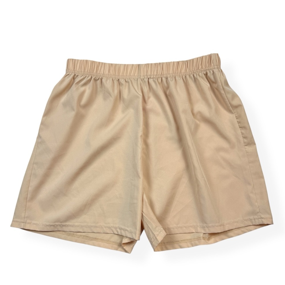 AQ Sports Athletic Shorts Womens L‎ Large Peach Lightweight Pull On Shorts